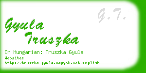 gyula truszka business card